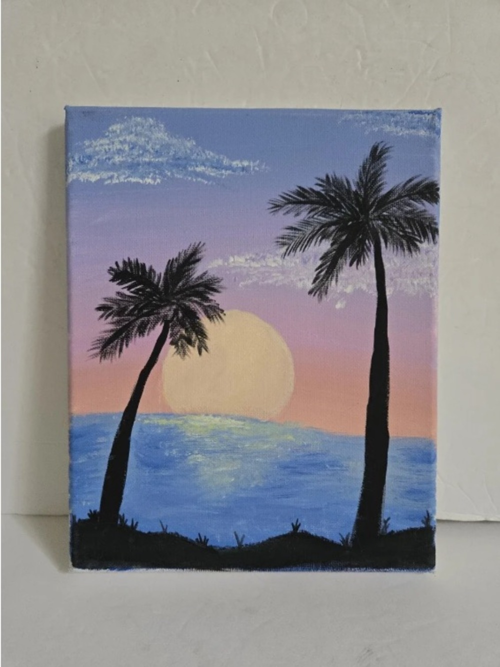 Sunset Beach Canvas Painting Wall Decor Beach House